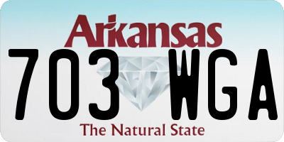 AR license plate 703WGA