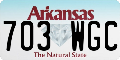 AR license plate 703WGC