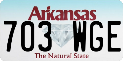 AR license plate 703WGE