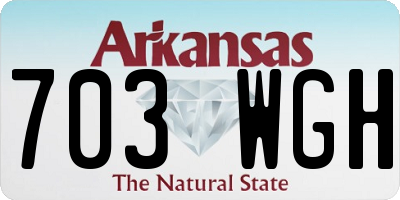 AR license plate 703WGH