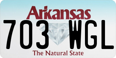 AR license plate 703WGL