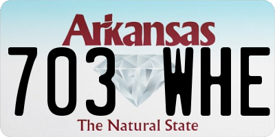 AR license plate 703WHE