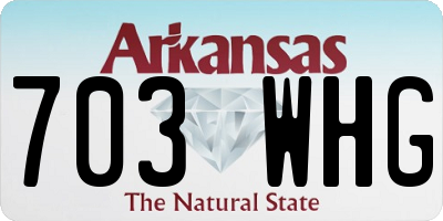 AR license plate 703WHG