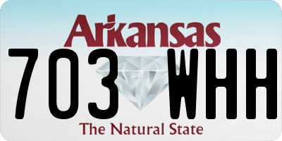 AR license plate 703WHH