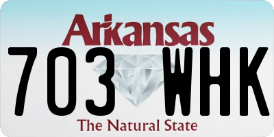 AR license plate 703WHK