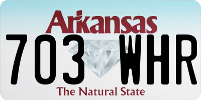 AR license plate 703WHR