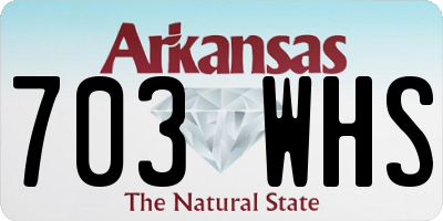 AR license plate 703WHS
