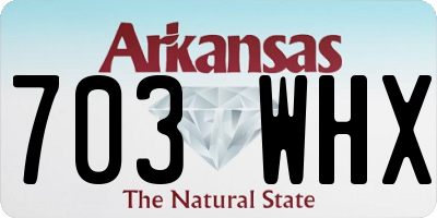 AR license plate 703WHX