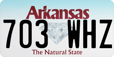 AR license plate 703WHZ