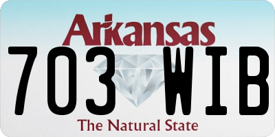 AR license plate 703WIB