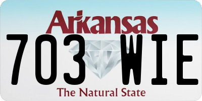 AR license plate 703WIE