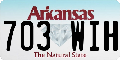 AR license plate 703WIH