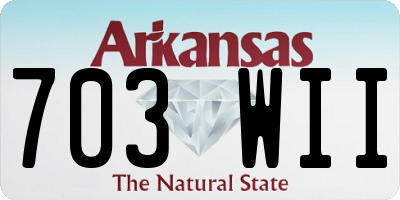 AR license plate 703WII