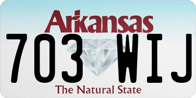 AR license plate 703WIJ