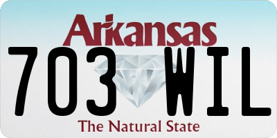 AR license plate 703WIL