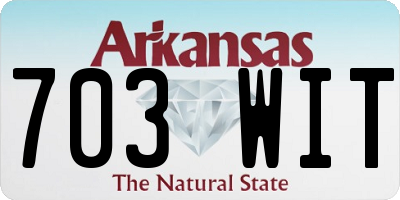 AR license plate 703WIT