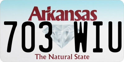 AR license plate 703WIU