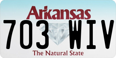 AR license plate 703WIV