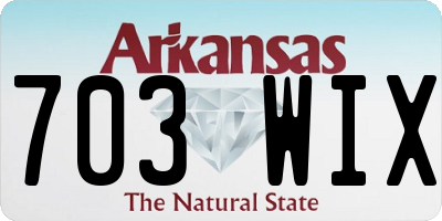 AR license plate 703WIX