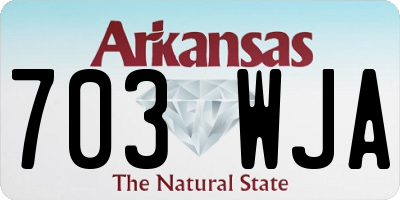 AR license plate 703WJA