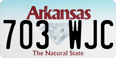 AR license plate 703WJC
