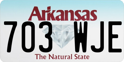 AR license plate 703WJE