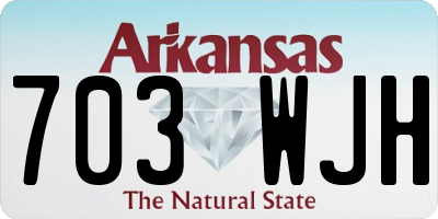 AR license plate 703WJH
