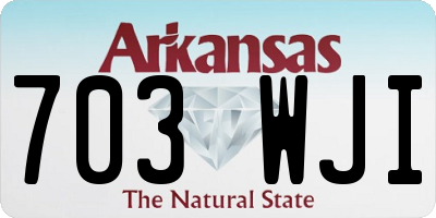 AR license plate 703WJI