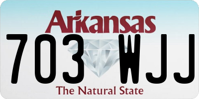 AR license plate 703WJJ