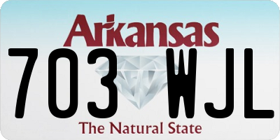 AR license plate 703WJL