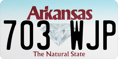 AR license plate 703WJP
