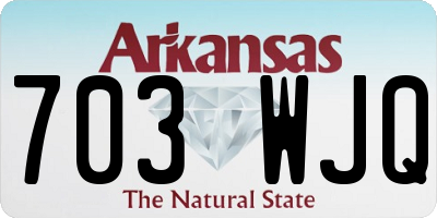 AR license plate 703WJQ