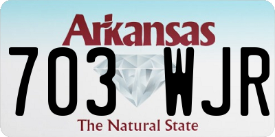 AR license plate 703WJR