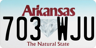 AR license plate 703WJU