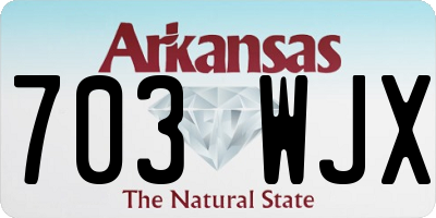 AR license plate 703WJX