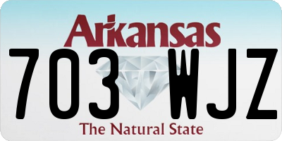 AR license plate 703WJZ