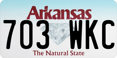 AR license plate 703WKC
