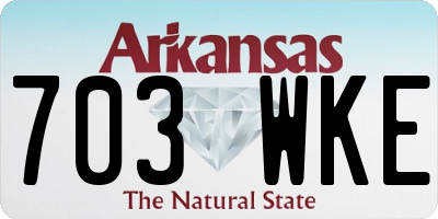 AR license plate 703WKE
