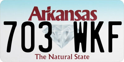 AR license plate 703WKF