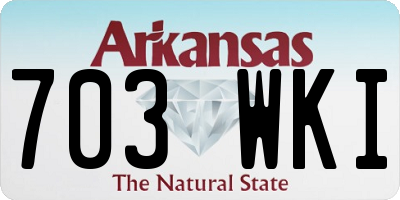 AR license plate 703WKI