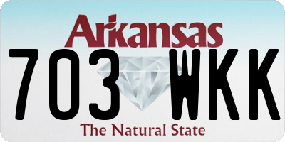 AR license plate 703WKK