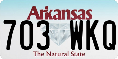 AR license plate 703WKQ