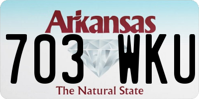 AR license plate 703WKU