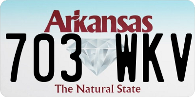 AR license plate 703WKV
