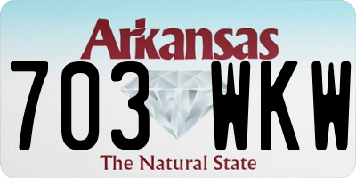 AR license plate 703WKW