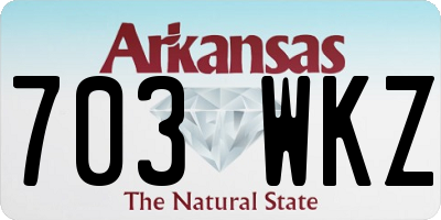AR license plate 703WKZ