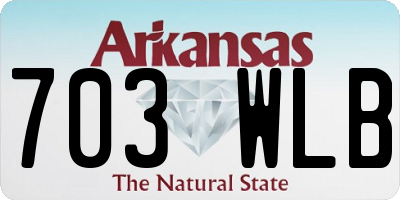 AR license plate 703WLB