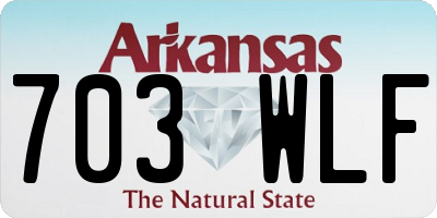 AR license plate 703WLF