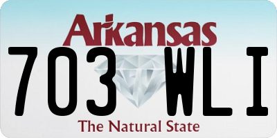 AR license plate 703WLI
