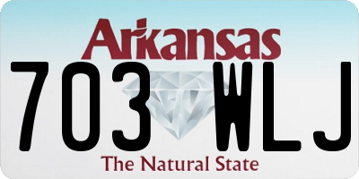 AR license plate 703WLJ